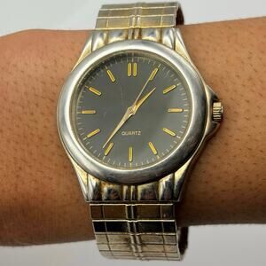 Vintage Silver & Gold Men’s Watch